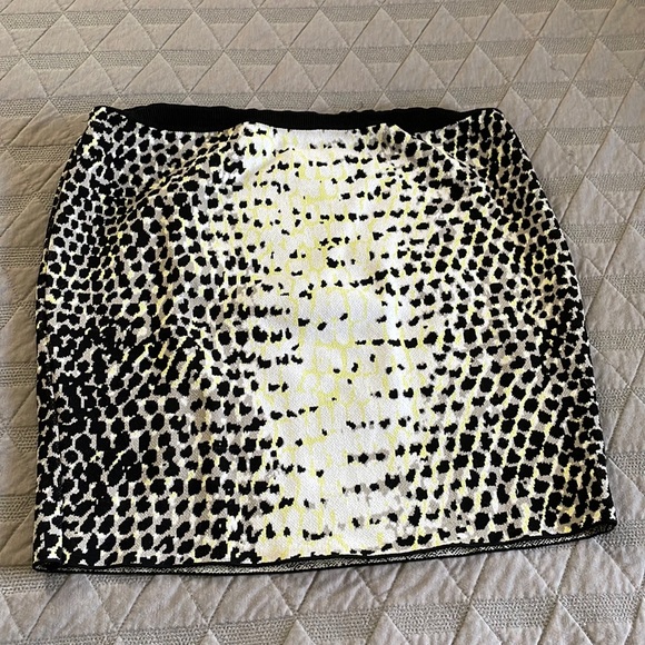 Rachel Roy Thick Leopard Mini Skirt - Picture 2 of 3
